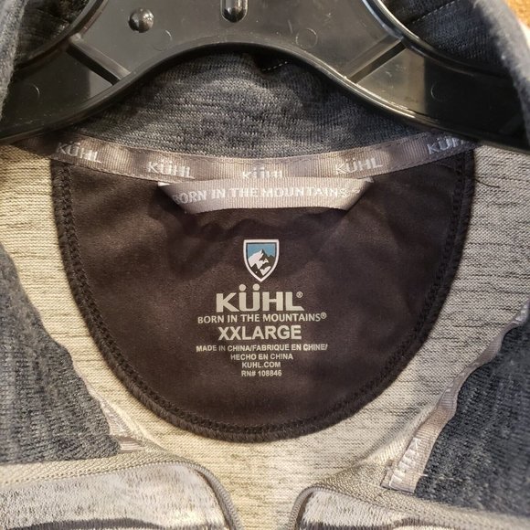 KUHL Ryzer 1/4 Zip Long Sleeve Pullover Shirt Men's Size 2XL Style #3112 Gray - Picture 6 of 12